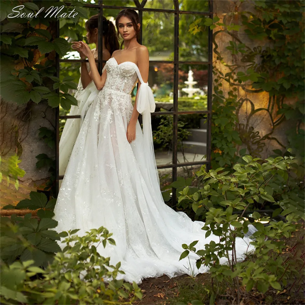 Elegant Lace Sleeveless Long Wedding Dresses Bride Dress Backless Sweetheart Appliques A Line Beach Bridal Gowns Robe De Mariée
Elegant Lace Sleeveless Long Wedding Dresses Bride Dress Backless Sweetheart Appliques A Line Beach Bridal Gowns Robe De Mariée