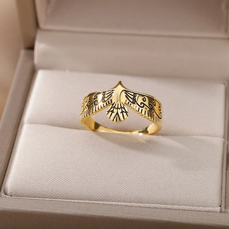 Retro Eagle Men Rings For Women Stainless Steel Black Wings White Stone Finger Ring Inoxydable Punk Party Jewelry Friend Gifts
Retro Eagle Men Rings For Women Stainless Steel Black Wings White Stone Finger Ring Inoxydable Punk Party Jewelry Friend Gifts
