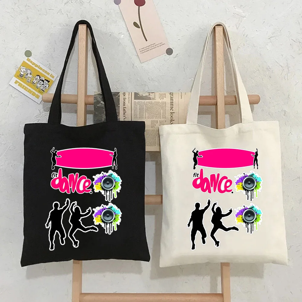 Zumba Dance Girls Print Cartoon Large Capacity Fashion Tote Bags Fashion Female White Handbags Canvas Shoulder Women Shopper Bag
Zumba Dance Girls Print Cartoon Large Capacity Fashion Tote Bags Fashion Female White Handbags Canvas Shoulder Women Shopper Bag