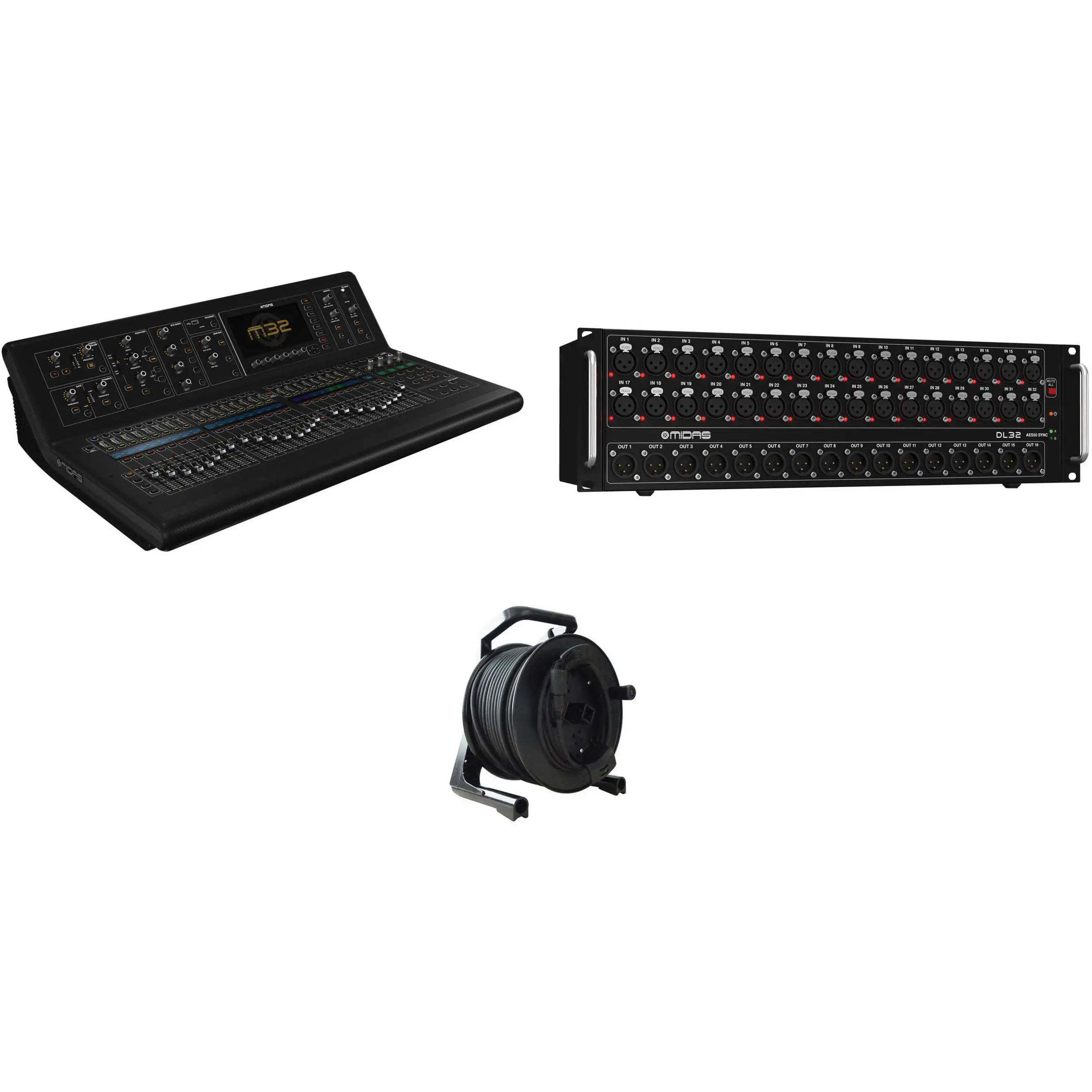 100% SUMMER DISCOUNT SALES ON Model RTS STYMidas M32R Live Digital Mixer + DL32 Stage Box + 150' Cat5 Network Cable original pro
100% SUMMER DISCOUNT SALES ON Model RTS STYMidas M32R Live Digital Mixer + DL32 Stage Box + 150' Cat5 Network Cable original pro