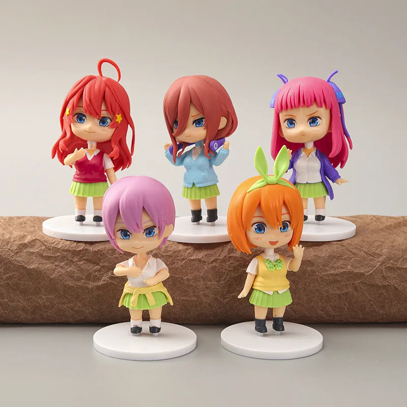 5 шт. 9 см аниме квинтуплет, Симпатичная Фигурка Caetoon, настольное украшение Ichika Nakano Nino Miku Yotsuba Itsuki
5 шт. 9 см аниме квинтуплет, Симпатичная Фигурка Caetoon, настольное украшение Ichika Nakano Nino Miku Yotsuba Itsuki