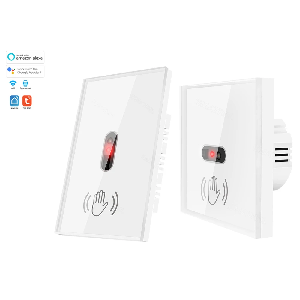 Tuya Smart Non Touch Wall Sensor Switch Touchless Infrared Induction Glass Switch Panel 10cm Sensing Distance US EU 110V 220V
Tuya Smart Non Touch Wall Sensor Switch Touchless Infrared Induction Glass Switch Panel 10cm Sensing Distance US EU 110V 220V