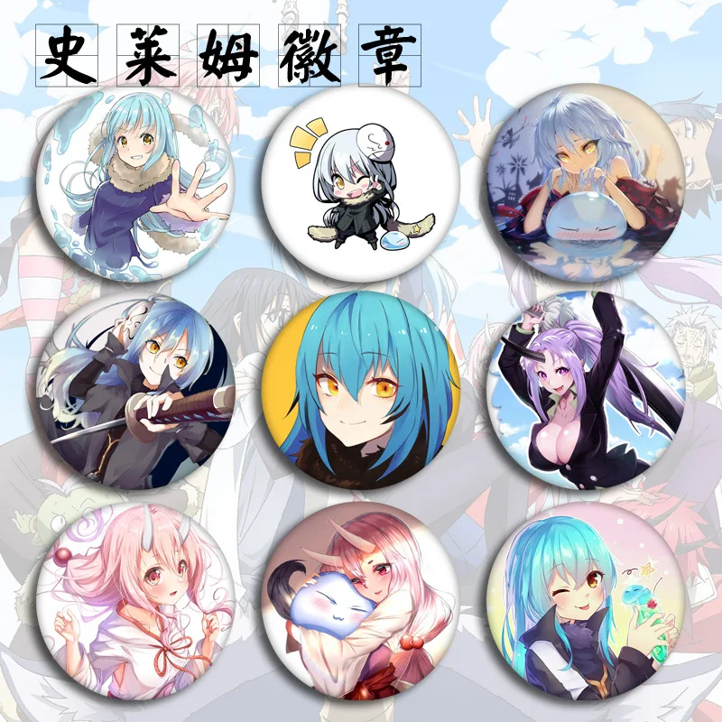 24 Pieces 58mm Anime That Time I Got Reincarnated as A Slime Cosplay Badge Rimuru Tempest Brooch Pins Collection Breastpin Badge
24 Pieces 58mm Anime That Time I Got Reincarnated as A Slime Cosplay Badge Rimuru Tempest Brooch Pins Collection Breastpin Badge