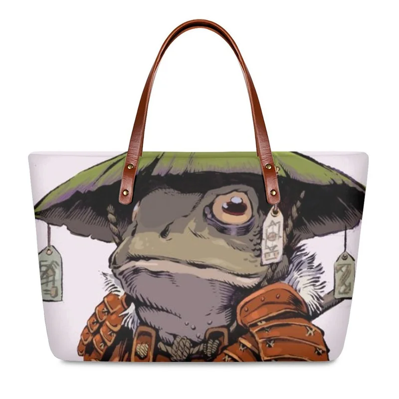 Custom Female Bag Large Capacity Senior Handbag Frog Series Pattern Fashion Design Sense
Custom Female Bag Large Capacity Senior Handbag Frog Series Pattern Fashion Design Sense