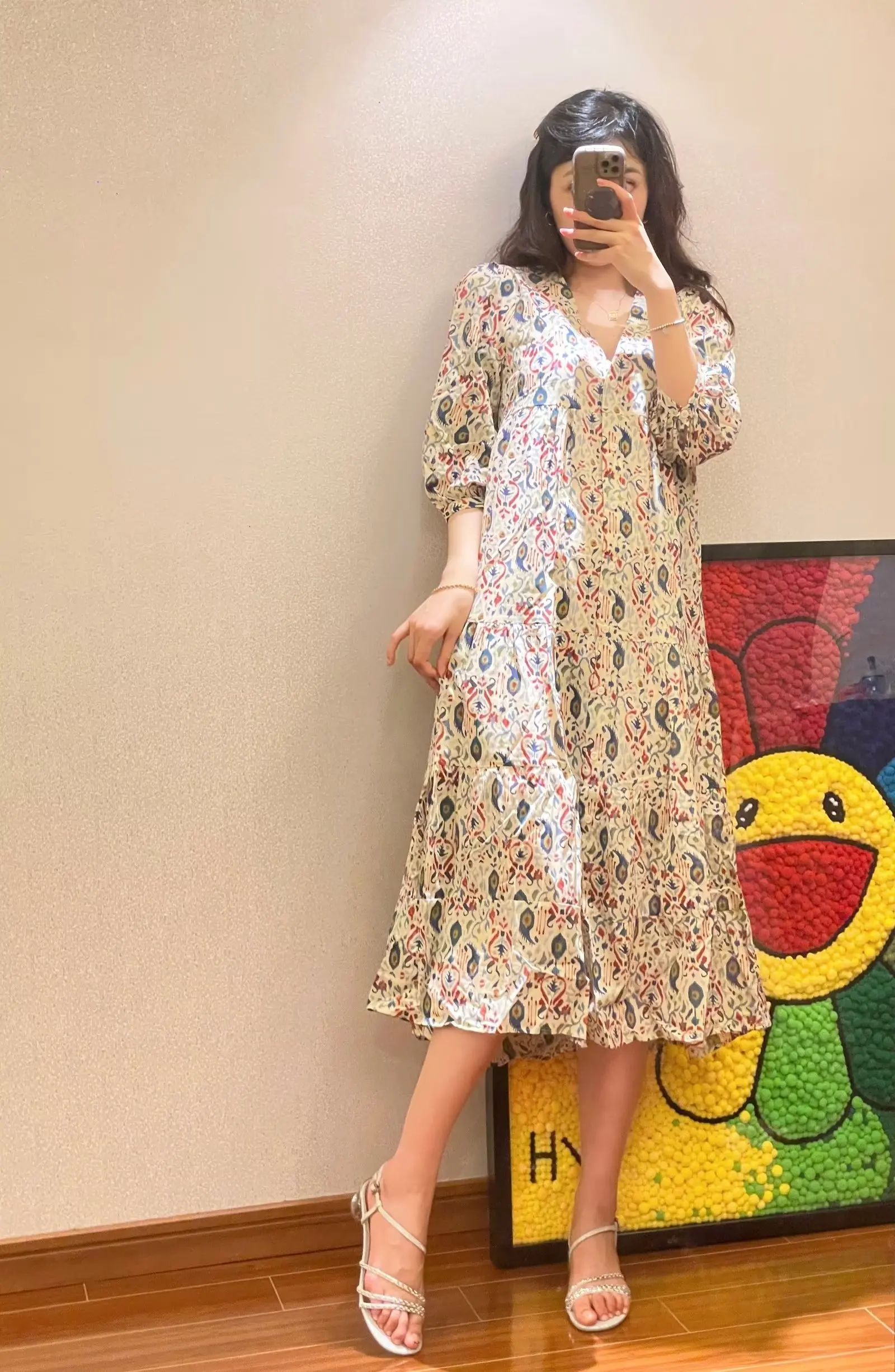 Zach AiIsa2022 summer new women's clothing sweet retro print beach holiday style long loose casual drape dress
Zach AiIsa2022 summer new women's clothing sweet retro print beach holiday style long loose casual drape dress