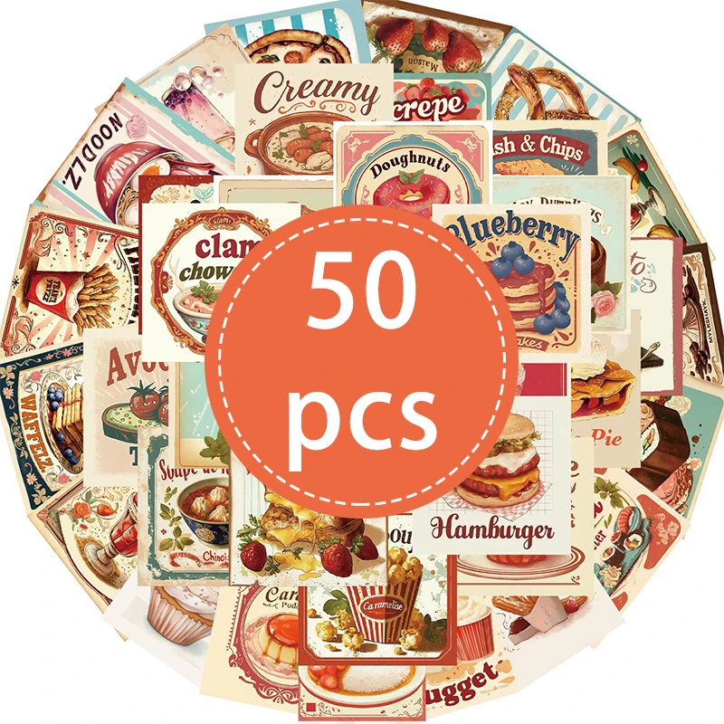 50 шт. Винтажные прозрачные наклейки для десертов из пищевого винила
50 шт. Винтажные прозрачные наклейки для десертов из пищевого винила