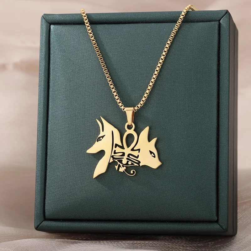 Punk Wolf Head Cross Pendants Necklace For Women Men Stainless Steel 3 Colors Animal Design Necklace Jewelry Dropshipping Gift
Punk Wolf Head Cross Pendants Necklace For Women Men Stainless Steel 3 Colors Animal Design Necklace Jewelry Dropshipping Gift