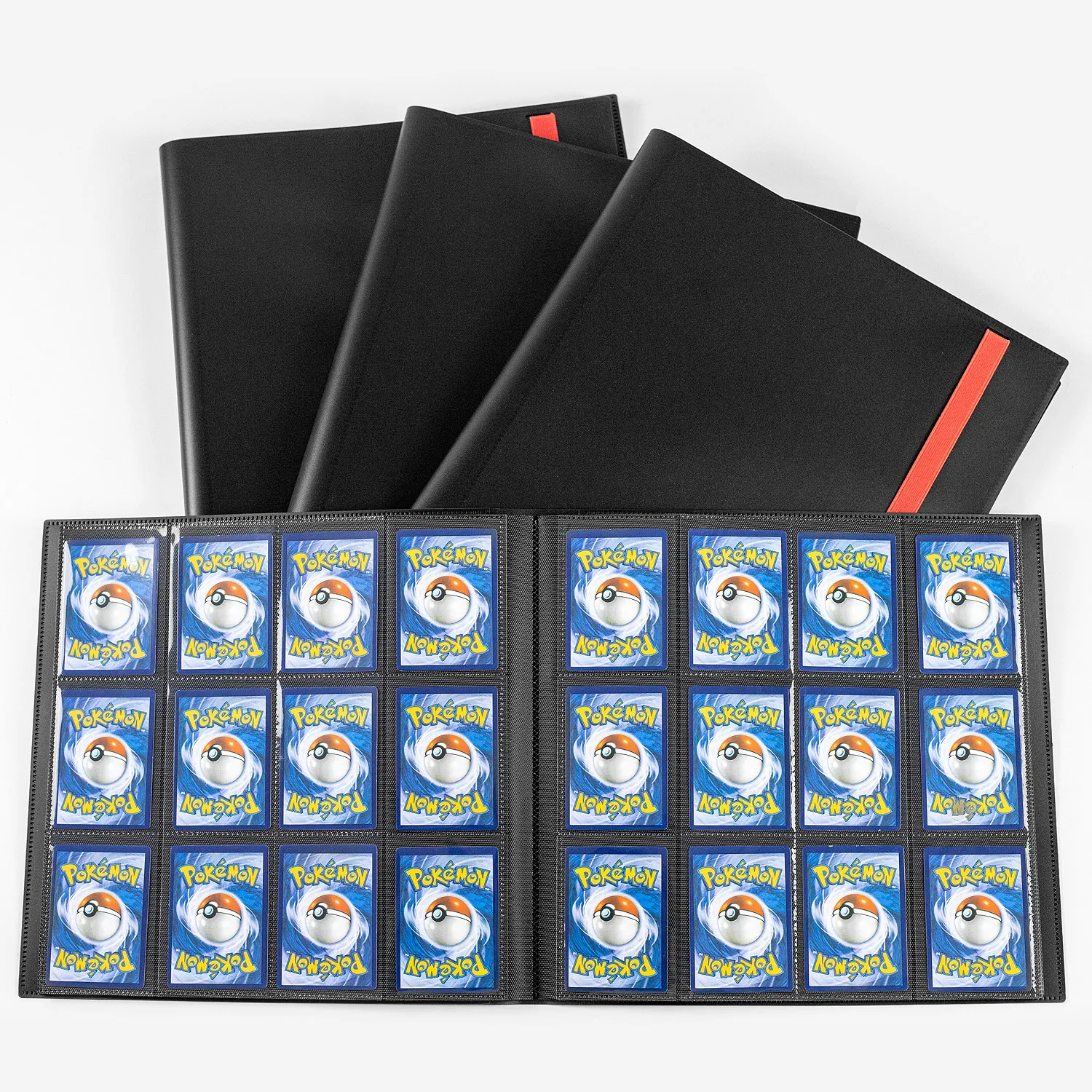 12-Pocket Black Trading Card Binder Super Transparent Side Loading Large Capacity Board Game Cards Album For MTG TCG Display
12-Pocket Black Trading Card Binder Super Transparent Side Loading Large Capacity Board Game Cards Album For MTG TCG Display