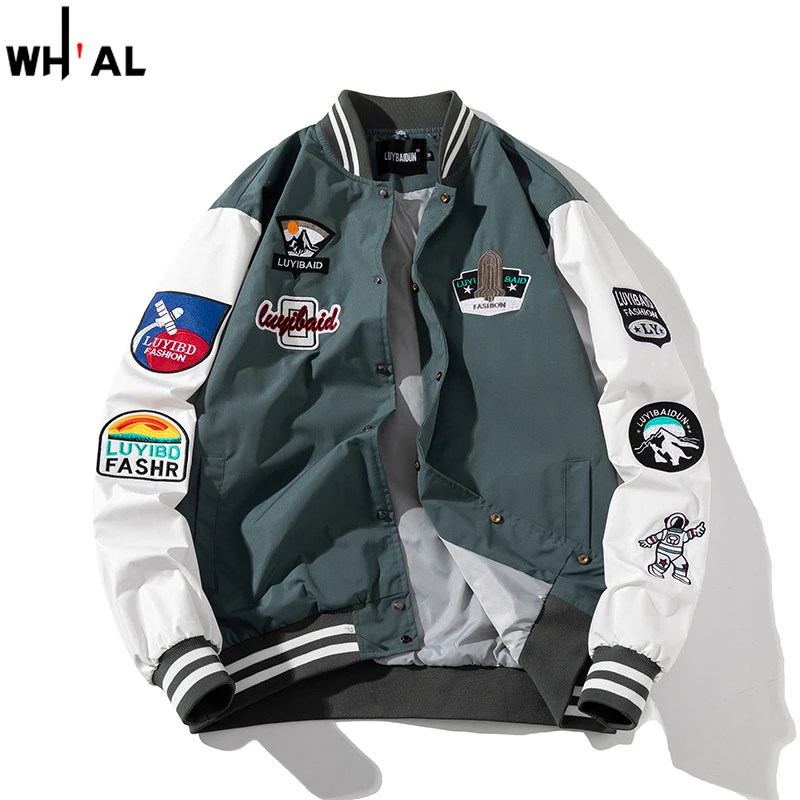 New Autumn Winter Bomber Jacket Men Embroidery Streetwear Slim Fit Baseball Collar Coats Casual Korean Splicing Outwear #2115
New Autumn Winter Bomber Jacket Men Embroidery Streetwear Slim Fit Baseball Collar Coats Casual Korean Splicing Outwear #2115