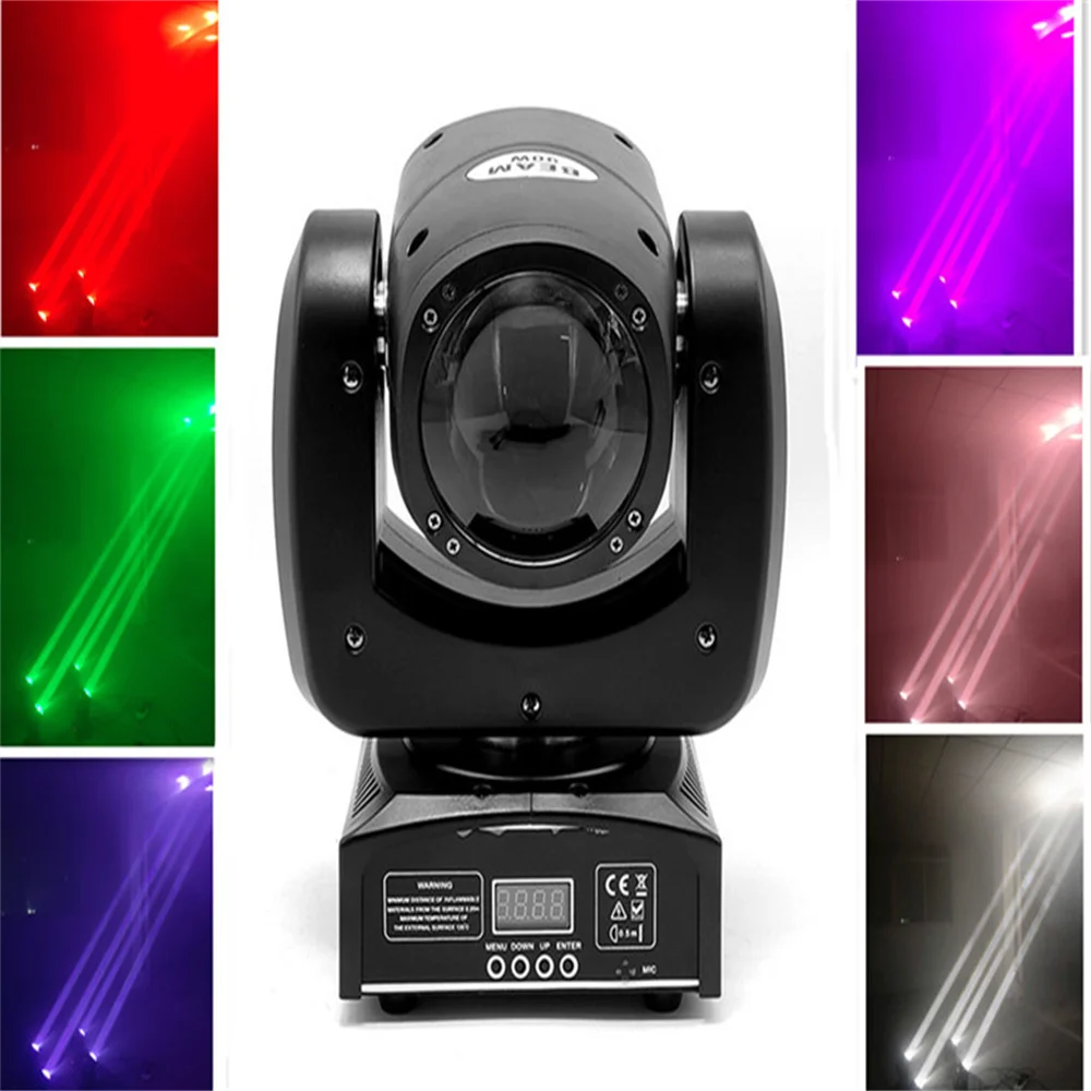 

90W LED Beam Moving Head Light RGBW 4in1 Impressive Brightness Best with DMX, Support Sound Activated Auto Mode for Disco Bars