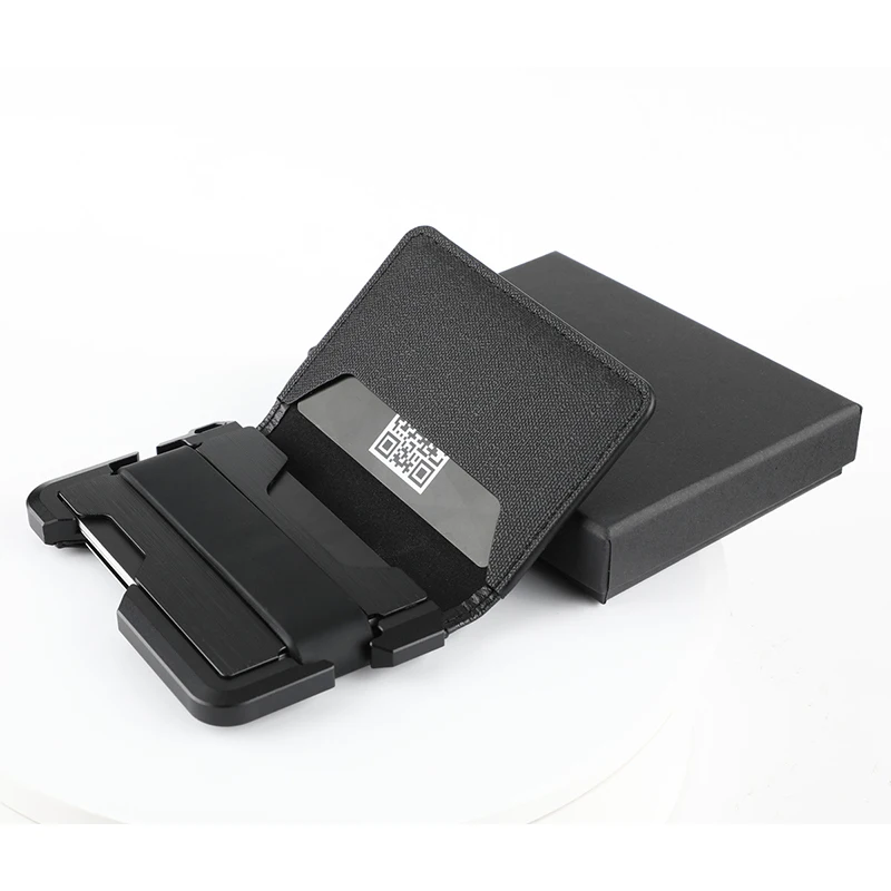 Men Slim Aluminum Metal Money Clip RFID Blocking Holds up 15 Cards with Cash Clip Ultra-Thin Minimalist Wallet, Black
Men Slim Aluminum Metal Money Clip RFID Blocking Holds up 15 Cards with Cash Clip Ultra-Thin Minimalist Wallet, Black