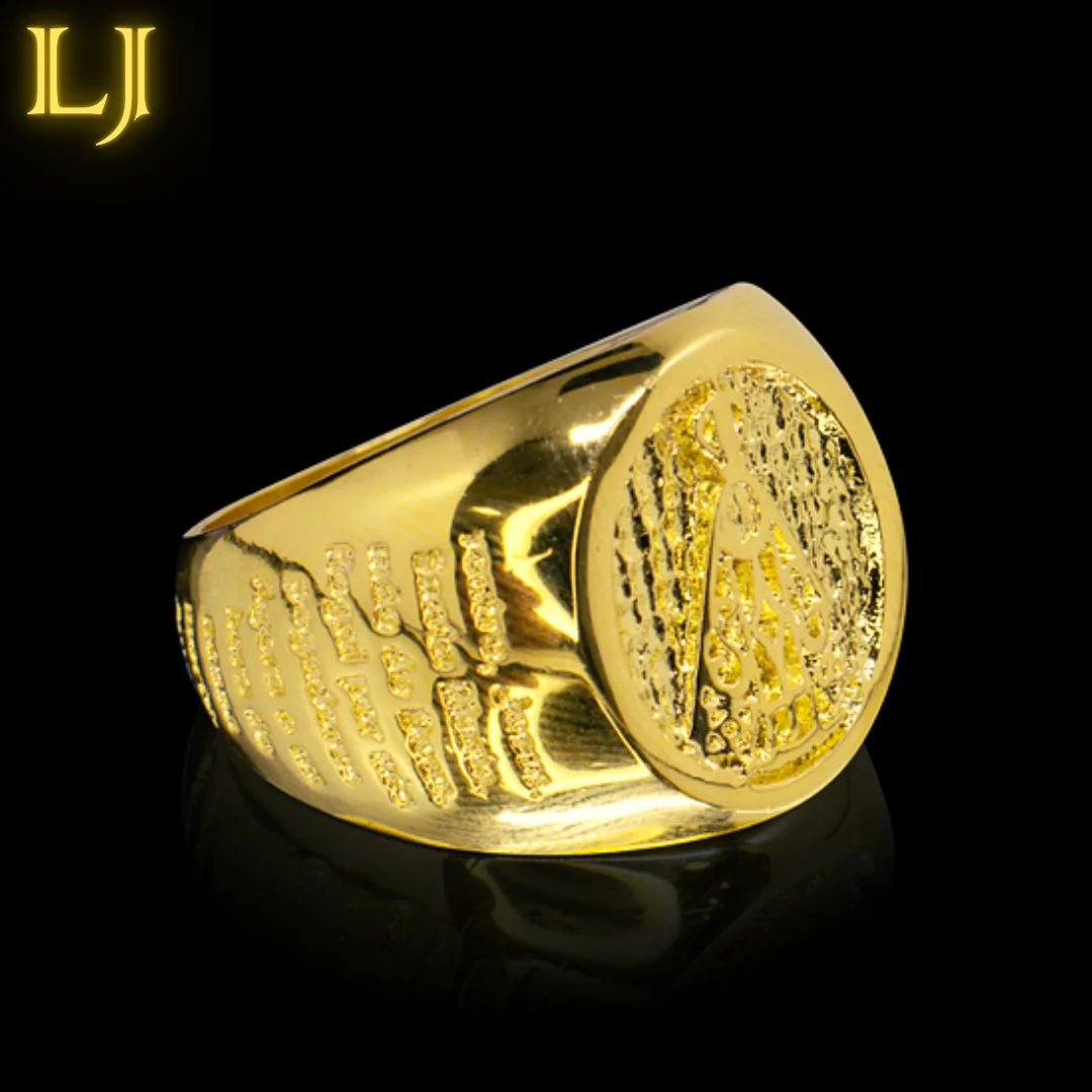 Our Lady Aparecida Ring with Prayer Ancient Coin Ring Eternal Assurance in Color-Identical 18K Gold Ring (Nordic Gold)
Our Lady Aparecida Ring with Prayer Ancient Coin Ring Eternal Assurance in Color-Identical 18K Gold Ring (Nordic Gold)