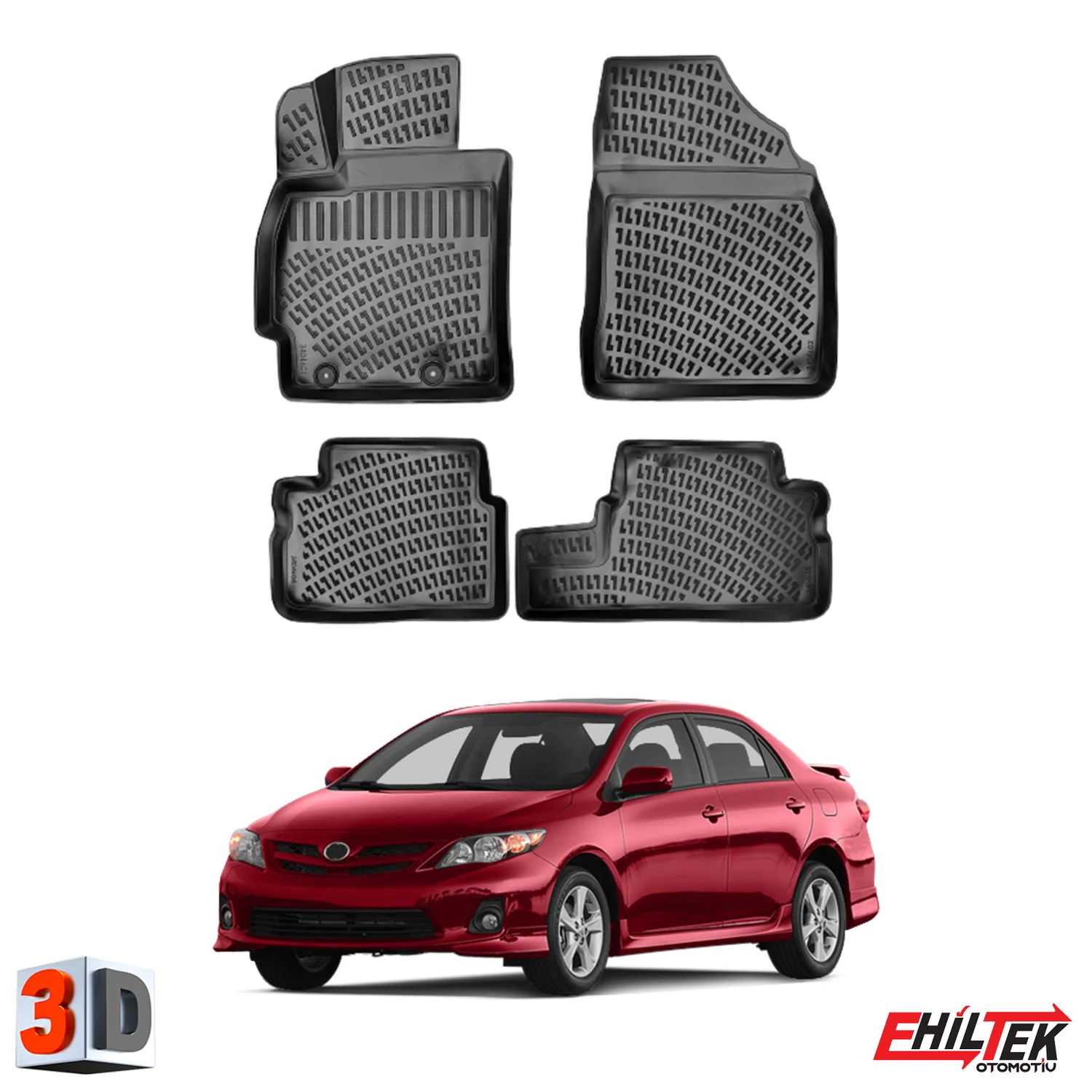 Floor Mats Liner Fits Toyota Corolla 2006-2012 Waterproof 3D Molded Black 4 Pcs
Floor Mats Liner Fits Toyota Corolla 2006-2012 Waterproof 3D Molded Black 4 Pcs