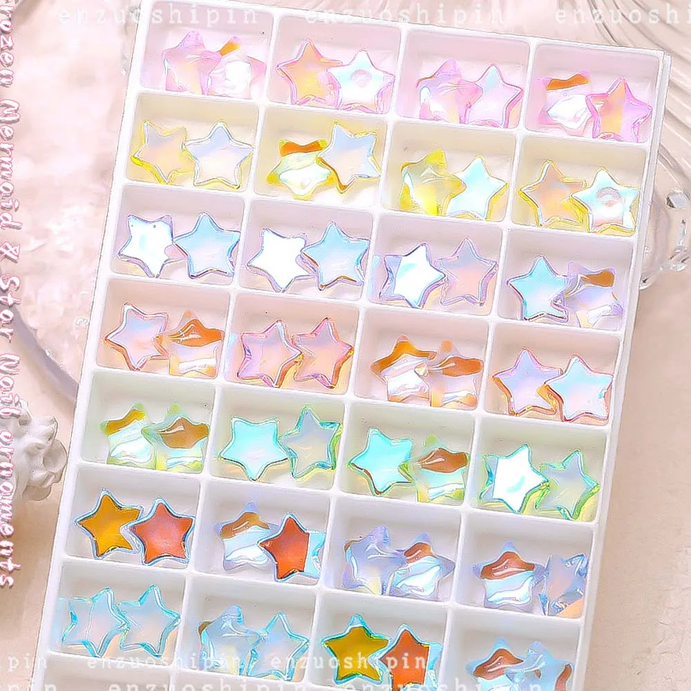 20Pcs Aurora Star Nail Jewelry Charms 3D Flatback Glitter Jelly Stars Nail Rhinestones Design Kawaii DIY Manicure Accessories
20Pcs Aurora Star Nail Jewelry Charms 3D Flatback Glitter Jelly Stars Nail Rhinestones Design Kawaii DIY Manicure Accessories