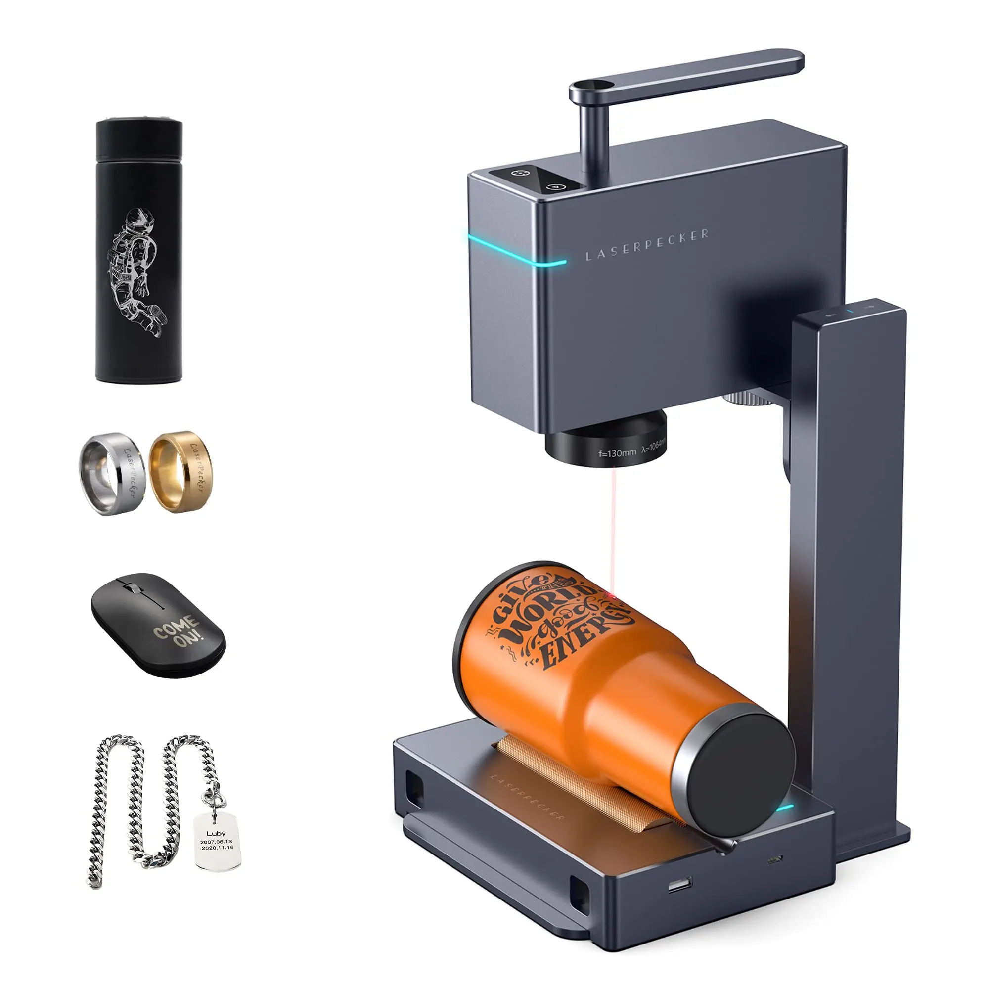 LaserPecker 3(Suit) Laser Engraver 1064nm Pulsed Infrared Super Mini Handheld Marking Engraving Machine With Rotary Roller
LaserPecker 3(Suit) Laser Engraver 1064nm Pulsed Infrared Super Mini Handheld Marking Engraving Machine With Rotary Roller