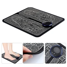 EMS Electric Foot Massager Mat Tens Muscle Stimulator Foldable Foot Cushion Pad Pulse Acupuncture Pain Relief Blood Circulation