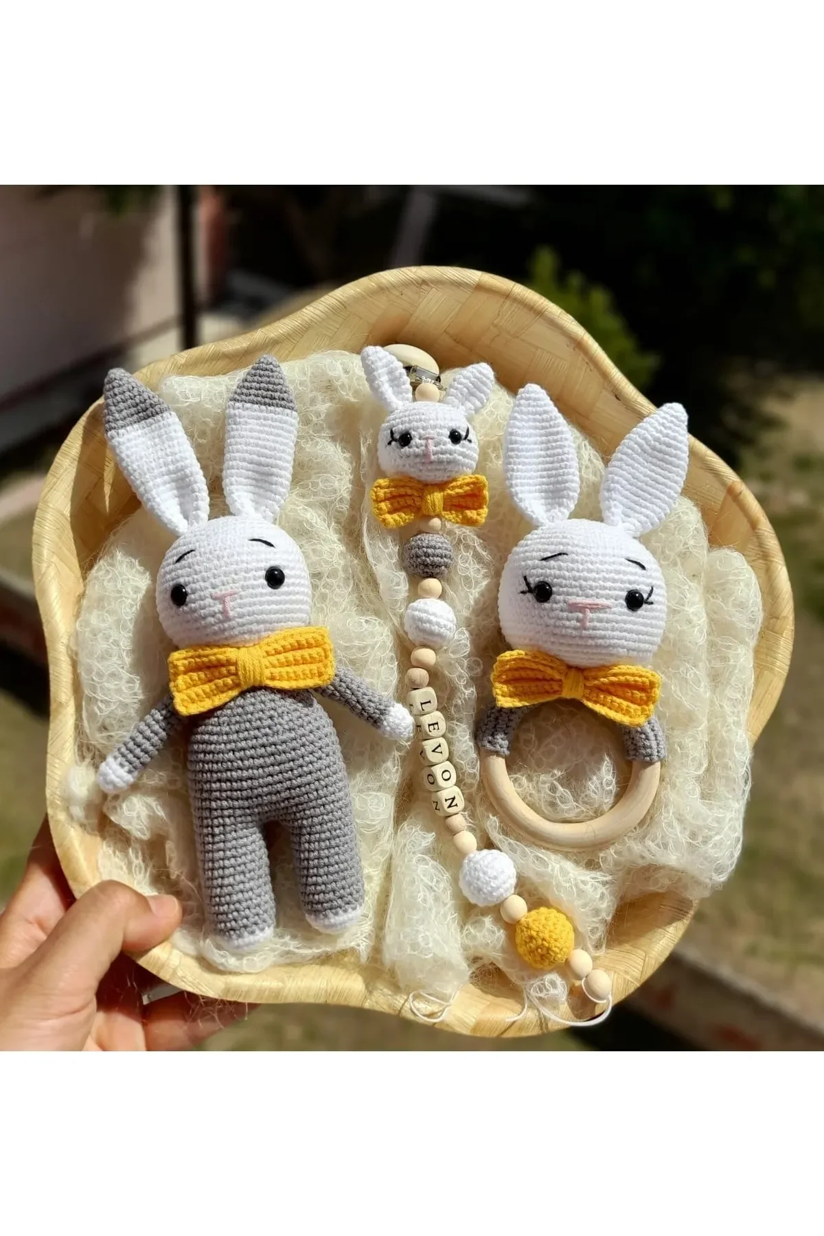 Personalized pacifier jewelry set organic amigurami rabbit baby and natural teether baby pacifier strap newborn gift organic toy
Personalized pacifier jewelry set organic amigurami rabbit baby and natural teether baby pacifier strap newborn gift organic toy