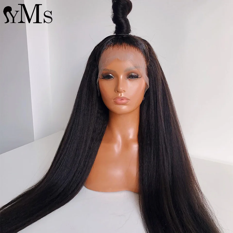 200% Density Light Yaki 13x4 Lace Frontal Human Hair Wigs HD Transparent Brazilian Yaki Straight 4x4 Closure Human Hair Wigs YMS
200% Density Light Yaki 13x4 Lace Frontal Human Hair Wigs HD Transparent Brazilian Yaki Straight 4x4 Closure Human Hair Wigs YMS