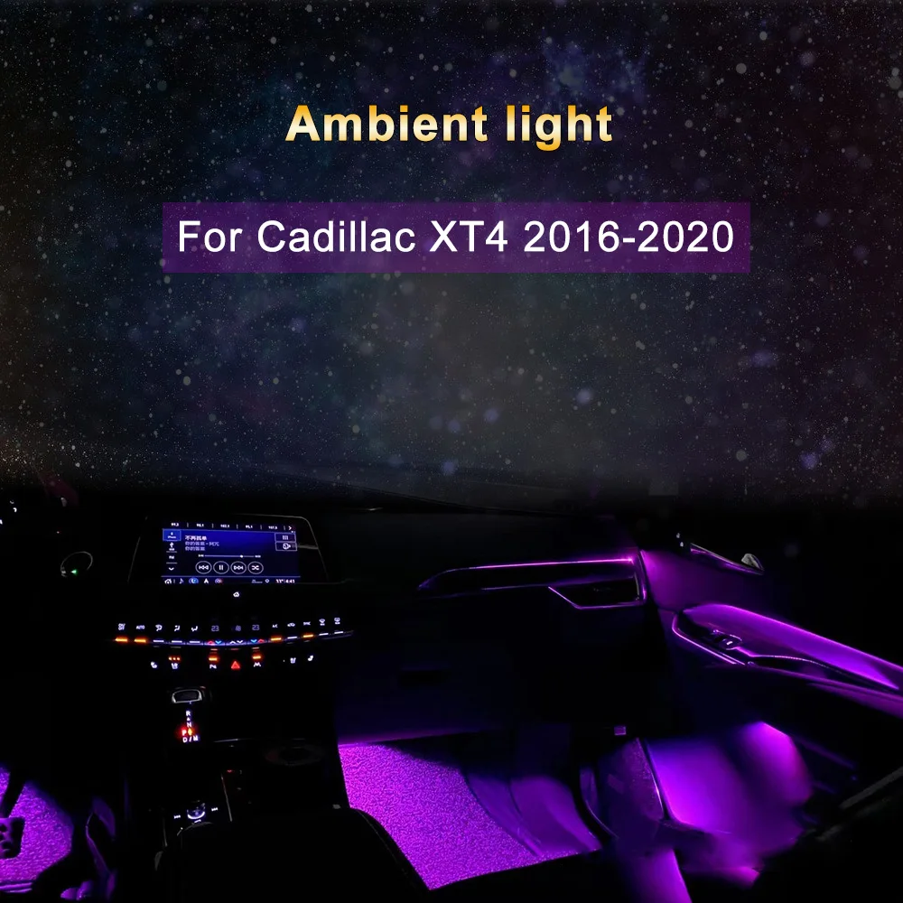 Автомобильный окружающий свет для Cadillac XT4 2016-2020, внутренняя дверная ручка, декоративсветильник свет, 64 цвета, атмосферная лампа
Автомобильный окружающий свет для Cadillac XT4 2016-2020, внутренняя дверная ручка, декоративсветильник свет, 64 цвета, атмосферная лампа