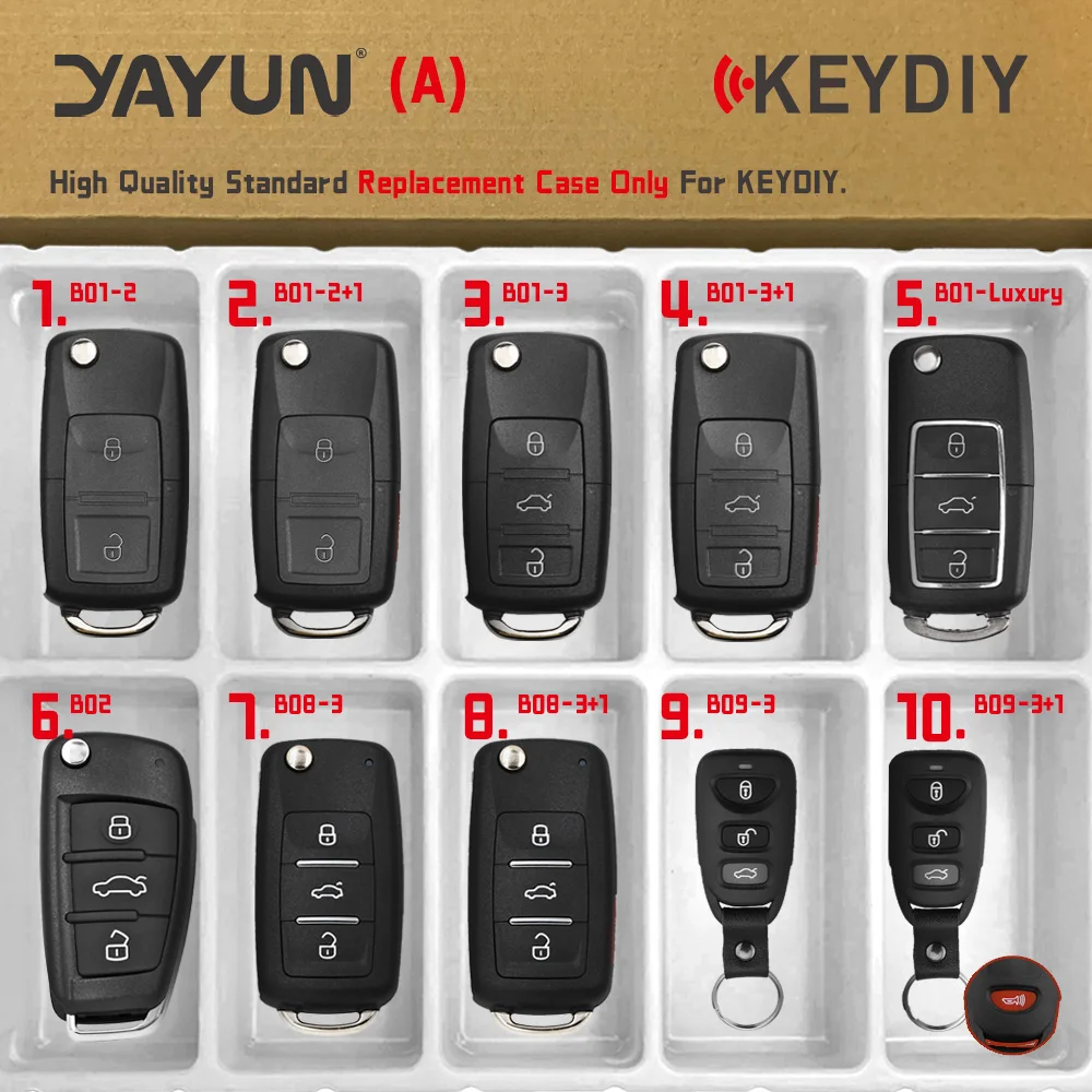 YAYUN KEYDIY Remote Key Shell KD MINI Generator KD900 Programmer B Series DS Style B11 B29 B30 Сменный чехол для VVDI JMD
YAYUN KEYDIY Remote Key Shell KD MINI Generator KD900 Programmer B Series DS Style B11 B29 B30 Сменный чехол для VVDI JMD