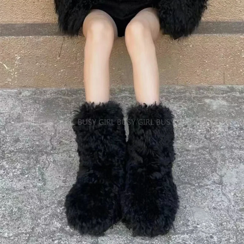 Зимние высокие сапоги Y2K с изображением снеговика, новинка, утолщенное пальто из овчины, теплые женские сапоги для снежной погоды
Зимние высокие сапоги Y2K с изображением снеговика, новинка, утолщенное пальто из овчины, теплые женские сапоги для снежной погоды