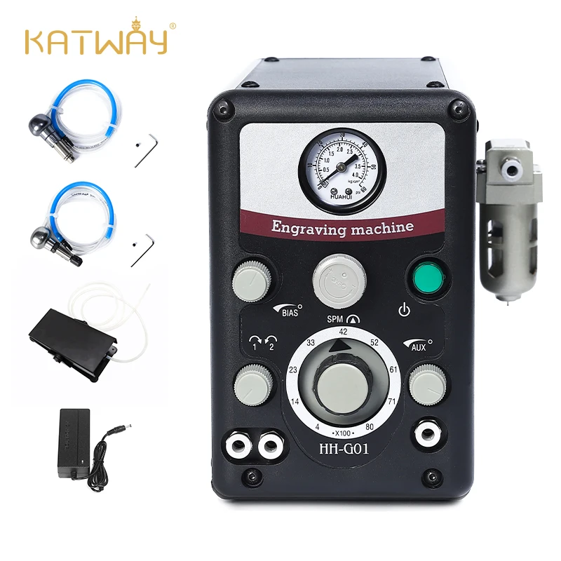 KATWAY Art Penumatic Ударный гравировальный станок с двойным воздухом металл сталь