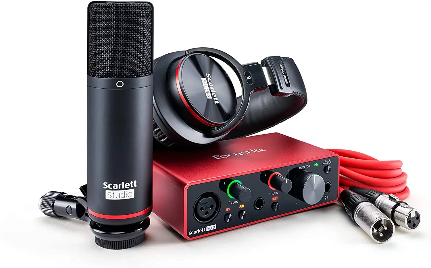 100% Аутентичные Focusrites Scarletts 2i2 Studio (3-е поколение) USB аудио интерфейс и пакет записи с инструментами Pro
100% Аутентичные Focusrites Scarletts 2i2 Studio (3-е поколение) USB аудио интерфейс и пакет записи с инструментами Pro