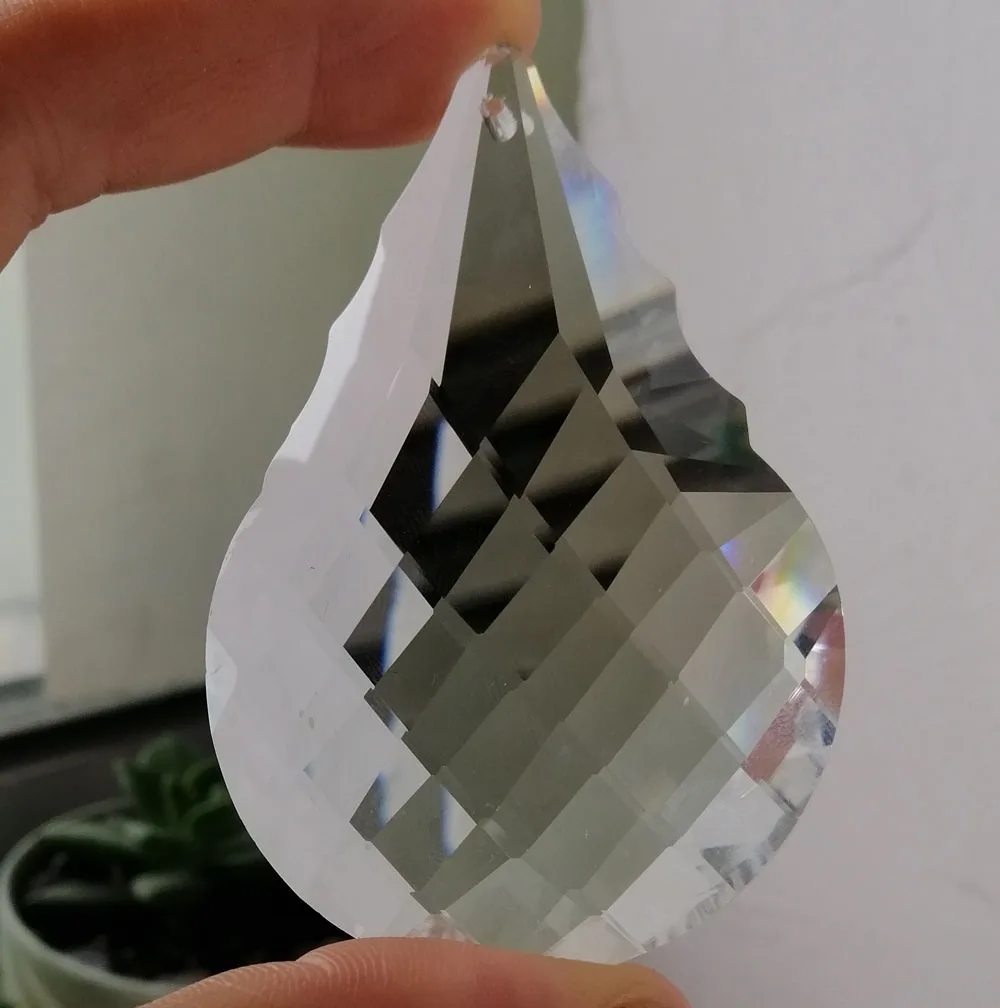 Camal 1PCS 76mm K9 Clear Faceted Gourd Shaped Crystal Pendant Prisms SunCatcher Chandelier Hanging Ornament Fengshui Lamp Parts
Camal 1PCS 76mm K9 Clear Faceted Gourd Shaped Crystal Pendant Prisms SunCatcher Chandelier Hanging Ornament Fengshui Lamp Parts