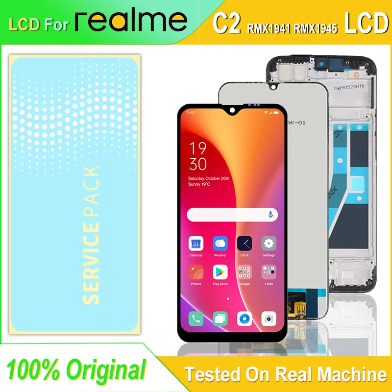 ORIGINAL 6.1" NEW LCD For Realme C2 RMX1941 RMX1945 LCD Display Touch Screen Digitizer Assembly For OPPO A1K CPH1923 LCD Display
ORIGINAL 6.1" NEW LCD For Realme C2 RMX1941 RMX1945 LCD Display Touch Screen Digitizer Assembly For OPPO A1K CPH1923 LCD Display