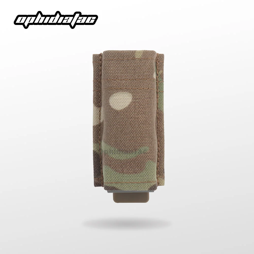 

OphidianTac FAST 9MM/1911 Singl Magazine Pouch Tactical MOLLE Mag Pouch with Quick Release Kydex Insert for GLOCK M9 P226 HK USP