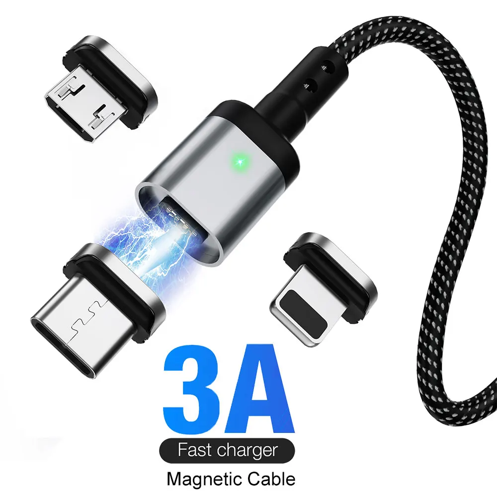 Suntaiho 3A Magnetic Cable Micro USB Type C Magnetic Charging Cable Magnetic Charger For iPhone Samsung Xiaomi Data Wire Cord
Suntaiho 3A Magnetic Cable Micro USB Type C Magnetic Charging Cable Magnetic Charger For iPhone Samsung Xiaomi Data Wire Cord