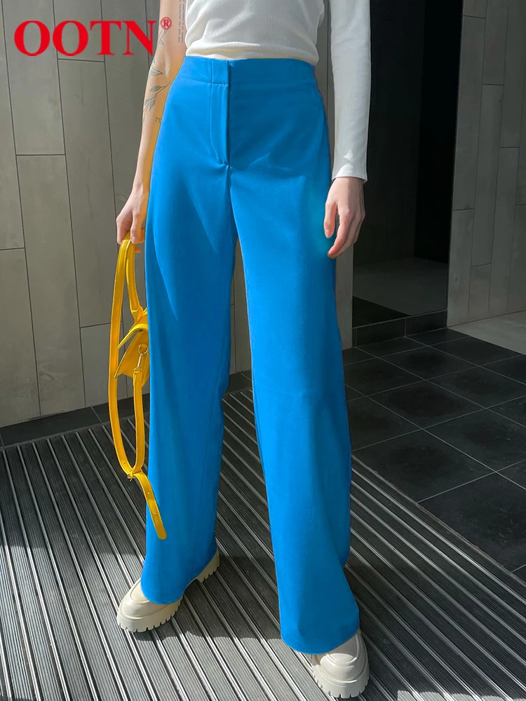 OOTN Elegant Blue Trousers Summer Elastic Waist Office All-Match Straight Women Pants Plain Full Length Work Fashion Pants Lady
OOTN Elegant Blue Trousers Summer Elastic Waist Office All-Match Straight Women Pants Plain Full Length Work Fashion Pants Lady
