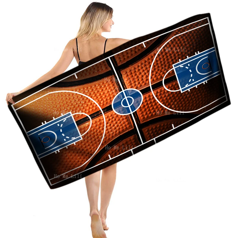 

Create The Ultimate Space Realistic 3d Outdoor Ground Basketball Court Floors With Wooden Quick Drying Towel By Ho Me Lili