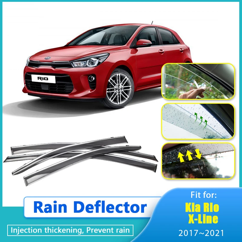 Дефлектор от дождя для Kia Rio X-Line 2017 2018 2019 2020 2021, автомобильный ветрозащитный козырек, защитный козырек от дождя, солнцезащитный козырек
Дефлектор от дождя для Kia Rio X-Line 2017 2018 2019 2020 2021, автомобильный ветрозащитный козырек, защитный козырек от дождя, солнцезащитный козырек