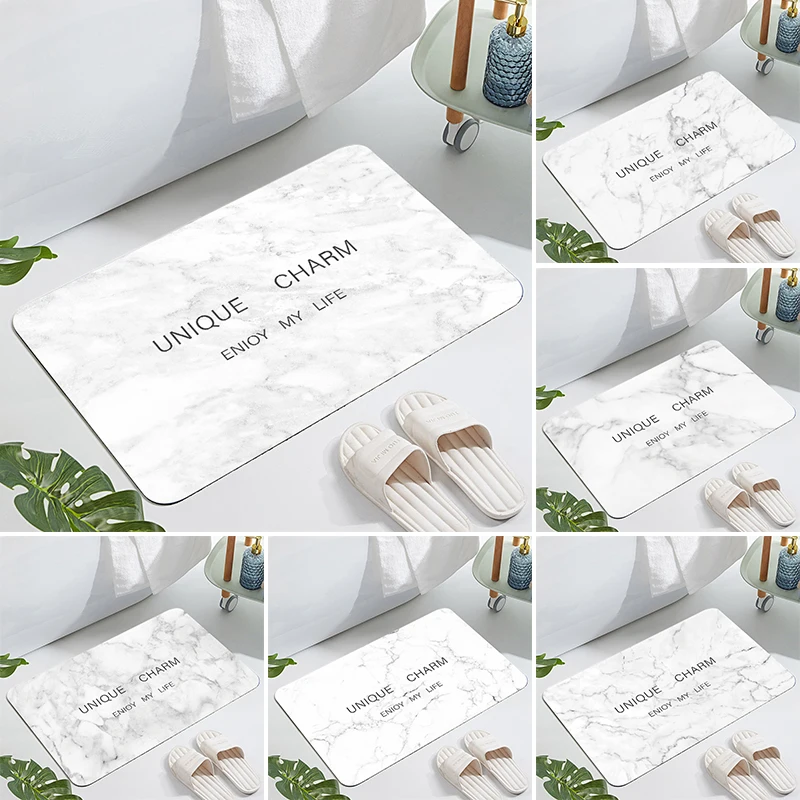 Простой напольный коврик из диатома с мраморным узором, впитывающий нескользящий коврик для ванной, двери, кухни, 40*60 см/50*80 см
Простой напольный коврик из диатома с мраморным узором, впитывающий нескользящий коврик для ванной, двери, кухни, 40*60 см/50*80 см