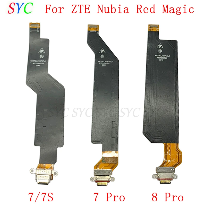 USB-порт для зарядки гибкий кабель ZTE Nubia Red Magic 7 Pro 8 7S разъем запасные части