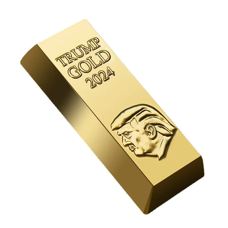 

Gold Plated Bar Donald Trump Gold 2024 Keep America Great Commemorative Coin Collectible In God We Trust