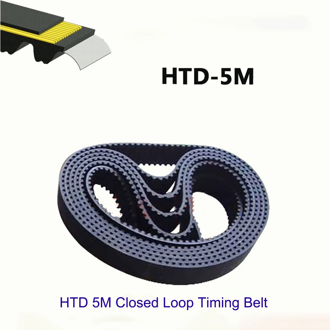 1Pcs Teeth 197-215 Width 10/15/20/25mm HTD 5M Black Rubber Closed Loop Timing Belt Perimeter 985mm to 1075mm For CNC /Step Motor 
1Pcs Teeth 197-215 Width 10/15/20/25mm HTD 5M Black Rubber Closed Loop Timing Belt Perimeter 985mm to 1075mm For CNC /Step Motor