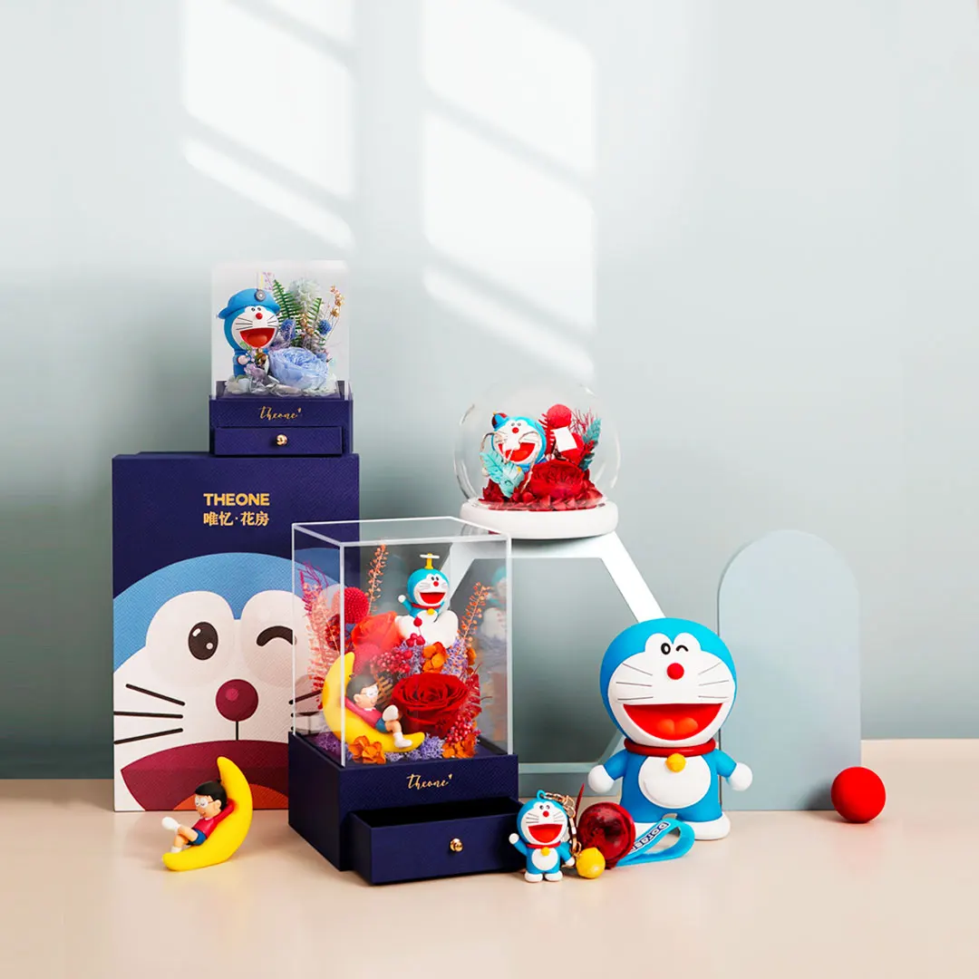THEONE Doraemon Preserved Flower Rose Arrangement Daydreamer-Large Storage Box Can't Put it Down Night Light Key Chain
THEONE Doraemon Preserved Flower Rose Arrangement Daydreamer-Large Storage Box Can't Put it Down Night Light Key Chain