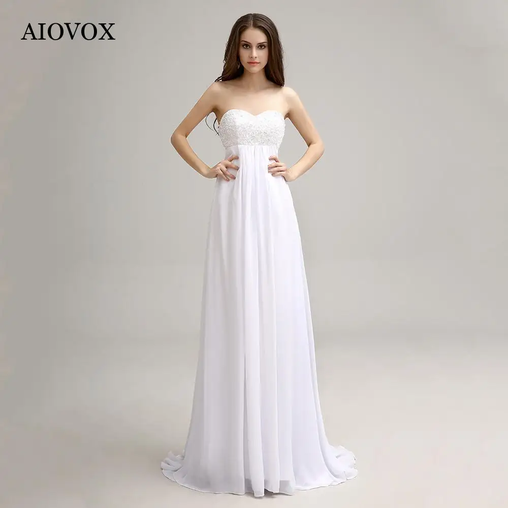AIOVOX Elegant Strapless Chiffon Evening Dresses 2022 With Beading Pleat A-Line Party Gown Sweep Train Simple Vestidos De Noche
AIOVOX Elegant Strapless Chiffon Evening Dresses 2022 With Beading Pleat A-Line Party Gown Sweep Train Simple Vestidos De Noche
