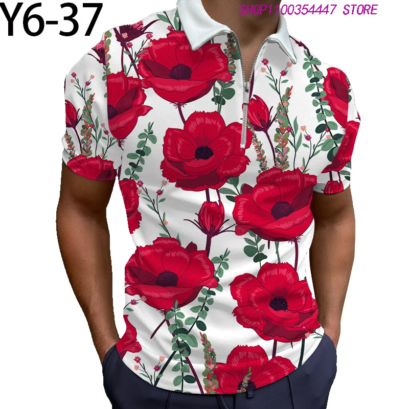 Summer New Fashion Men Clothing Breathable Zipper Polos Quick-drying 3D Hd Printing Polyester Comfortable Short Sleeve T Shirts
Summer New Fashion Men Clothing Breathable Zipper Polos Quick-drying 3D Hd Printing Polyester Comfortable Short Sleeve T Shirts