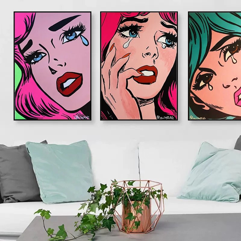 Modern Sexy Woman Crying Shed Tears Posters Canvas Painting Cartoon Wall Art Picture For Living Room Home Decoration
Modern Sexy Woman Crying Shed Tears Posters Canvas Painting Cartoon Wall Art Picture For Living Room Home Decoration