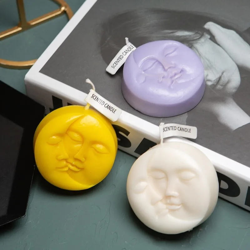 Ins Sun Moon face shaped decorative scented candle new year gifts minimalist decor living room decoration candle photo props
Ins Sun Moon face shaped decorative scented candle new year gifts minimalist decor living room decoration candle photo props