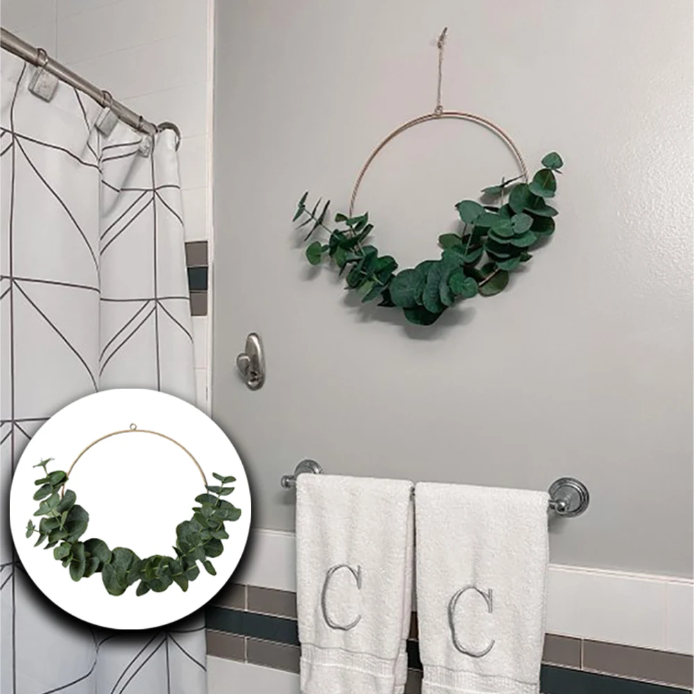 11.8" Faux Eucalyptus Wire Wreath Artificial Faux Garlands Handcrafted Spring Eucalyptus Leaf Wreath Decor for the Front Door
11.8" Faux Eucalyptus Wire Wreath Artificial Faux Garlands Handcrafted Spring Eucalyptus Leaf Wreath Decor for the Front Door