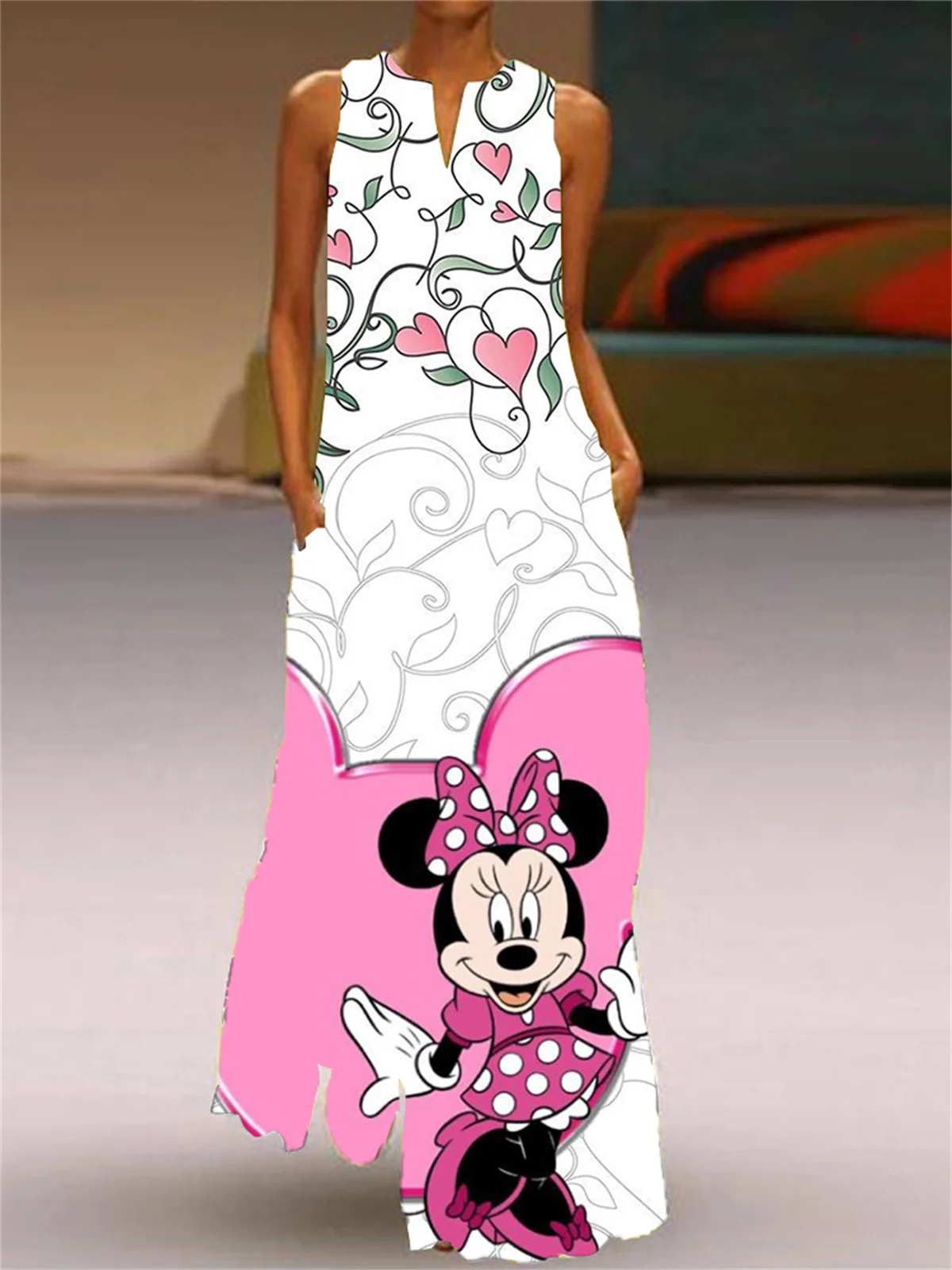 2022 Sleeveless Black Dress Summer Beach Casual Elegant Breathable Long Dress Women V Neck Pink Print Women Dress Disney Dress S
2022 Sleeveless Black Dress Summer Beach Casual Elegant Breathable Long Dress Women V Neck Pink Print Women Dress Disney Dress S