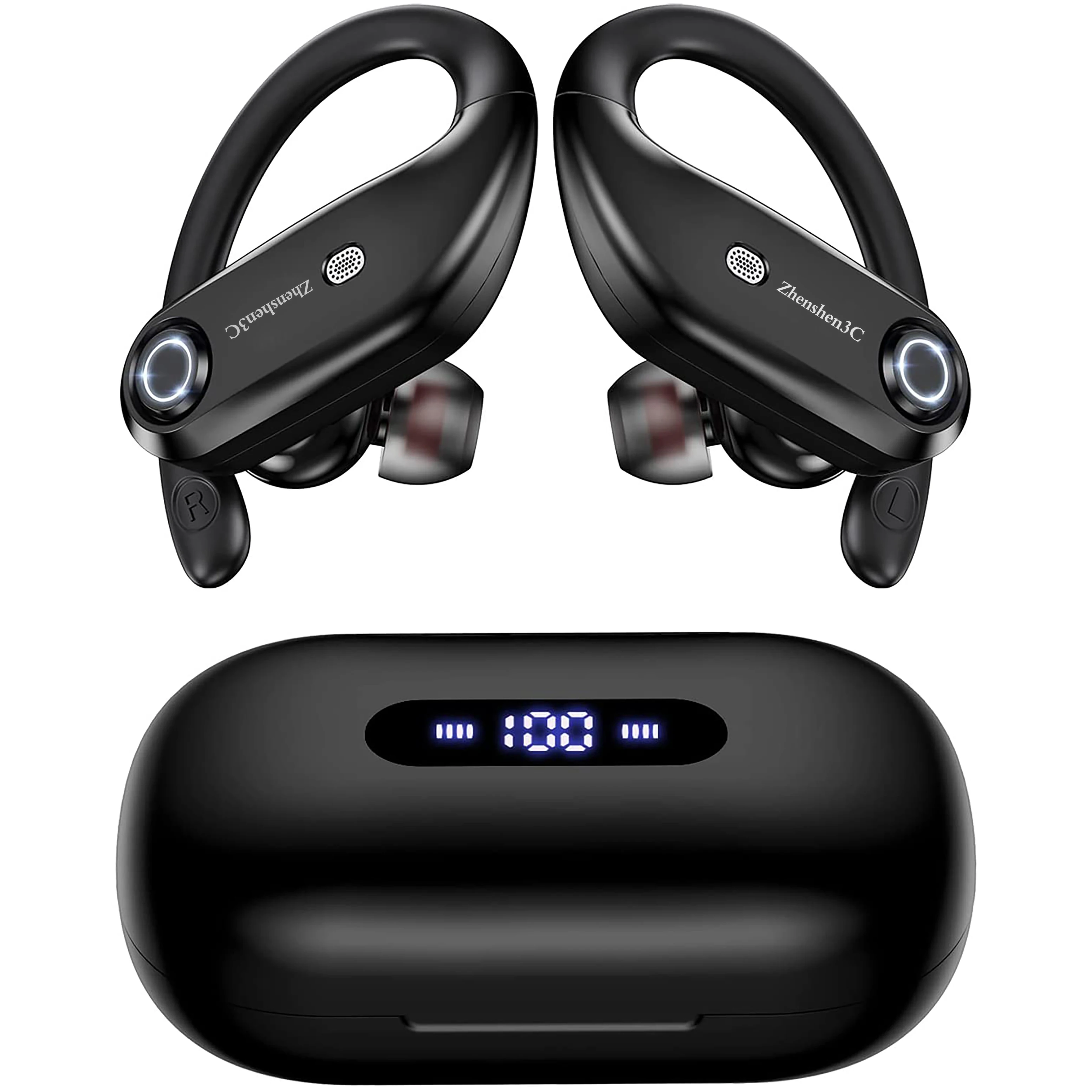 Zhenshen3C наушники Bluetooth 5,3 наушники с сенсорным управлением и беспроводной зарядкой чехол для спорта черный
Zhenshen3C наушники Bluetooth 5,3 наушники с сенсорным управлением и беспроводной зарядкой чехол для спорта черный
