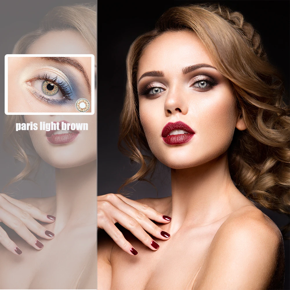 Color Cosmetic Contact Lens for Beauty Eyes 1 Year 2pcs Soft Blue Color Contact Lenses lentes de contacto
Color Cosmetic Contact Lens for Beauty Eyes 1 Year 2pcs Soft Blue Color Contact Lenses lentes de contacto