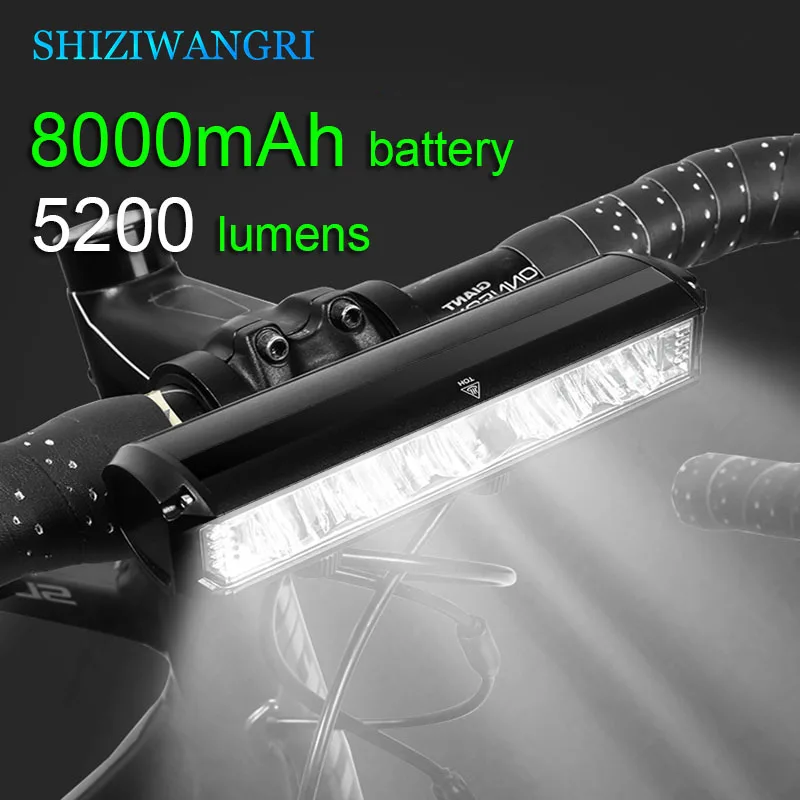 8000mAh 5 LED 5*P90 Bike Light Waterproof USB Rechargeable LED Bicycle Light 5200 Lumens Flashlight and Headlamp As Power Bank
8000mAh 5 LED 5*P90 Bike Light Waterproof USB Rechargeable LED Bicycle Light 5200 Lumens Flashlight and Headlamp As Power Bank