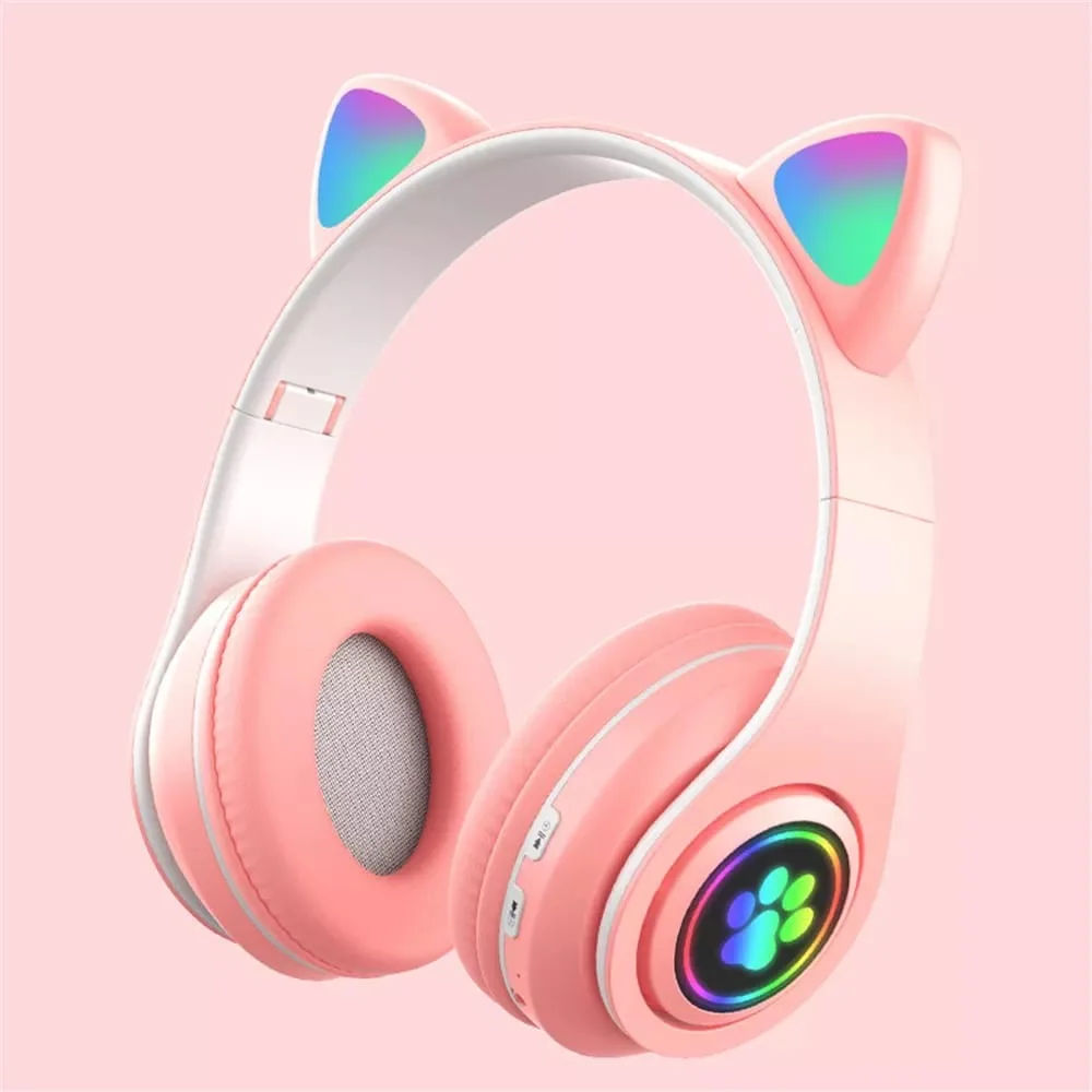 Fone De Ouvido Rosa Azul Roxo Preto Gatinho Bluetooth Led Orelha Gato Dobrável sem Fio
Fone De Ouvido Rosa Azul Roxo Preto Gatinho Bluetooth Led Orelha Gato Dobrável sem Fio