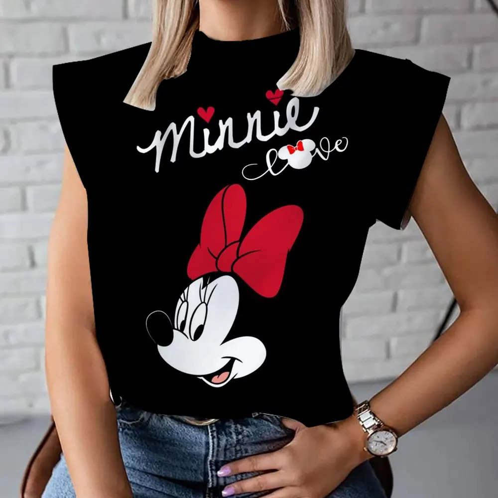 2023 Mickey Minnie sleeveless T-shirt female summer new student cartoon print T-shirt cut sleeve top Disney loose all-match vest
2023 Mickey Minnie sleeveless T-shirt female summer new student cartoon print T-shirt cut sleeve top Disney loose all-match vest